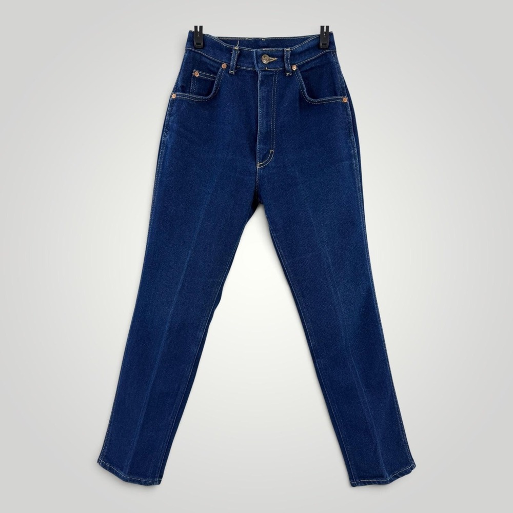 Vintage Lee Riders Jeans Womens 8P USA High Rise Tapered Dark Wash
